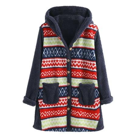 Inkach Fashion Womens Warm Faux Fur Coat Jacket Winter Button Print Long Sleeve Outerwear
Inkach Fashion Womens Warm Faux Fur Coat Jacket Winter Button Print Long Sleeve Outerwear