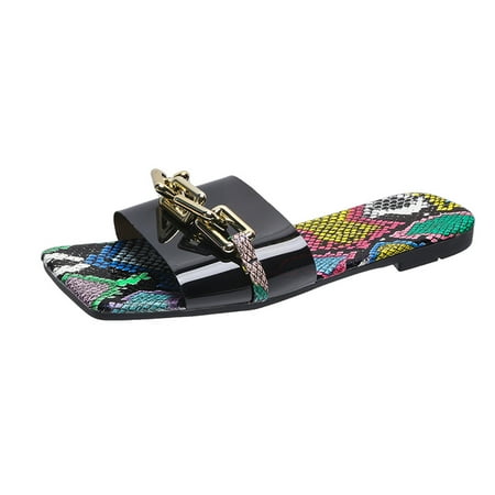 knqrhpse slippers for women Fashion Chain Printed Serpentine Flat Beach Sandals Shoes womens slippers house slippers for women
knqrhpse slippers for women Fashion Chain Printed Serpentine Flat Beach Sandals Shoes womens slippers house slippers for women