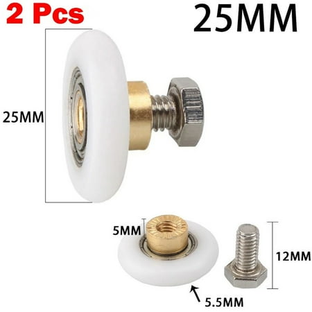 Clupup 2 Pcs Shower Door Rollers/Runners/Wheels 19mm 23mm 25mm 27mm Wheel Diameters
Clupup 2 Pcs Shower Door Rollers/Runners/Wheels 19mm 23mm 25mm 27mm Wheel Diameters