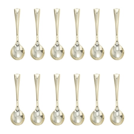 BESTONZON 80Pcs Mini Spoons Plastic Cake Spoons Disposable Dessert Spoons Ice-cream Spoons for Home Shop Party Golden
BESTONZON 80Pcs Mini Spoons Plastic Cake Spoons Disposable Dessert Spoons Ice-cream Spoons for Home Shop Party Golden