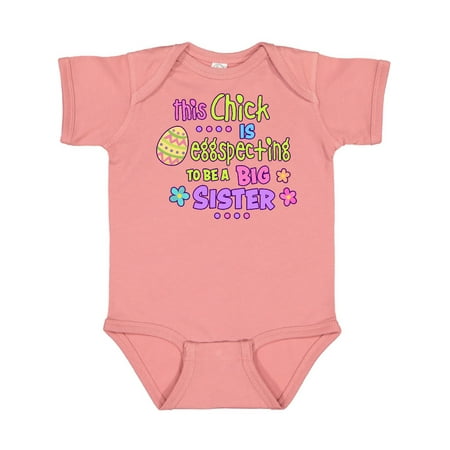 Inktastic This Chick is Eggspecting to be a Big Sister with Egg and Flowers Gift Baby Girl Bodysuit
Inktastic This Chick is Eggspecting to be a Big Sister with Egg and Flowers Gift Baby Girl Bodysuit