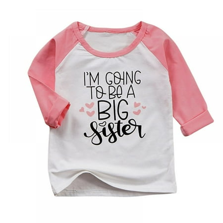 HULKLIFE Toddler Girls T-Shirt Promoted To Big Sister Letters Print Kids Long Sleeve Tops
HULKLIFE Toddler Girls T-Shirt Promoted To Big Sister Letters Print Kids Long Sleeve Tops