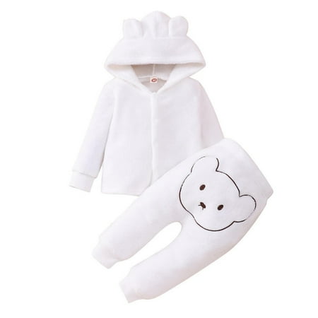 Kids Toddler Baby Boys Girls Long Sleeve Solid Fleece Cute Ear Hooded Coat Jacket Tops Cartoon Pants Trousers Outfits Set 2PCS Champagne Track Suit
Kids Toddler Baby Boys Girls Long Sleeve Solid Fleece Cute Ear Hooded Coat Jacket Tops Cartoon Pants Trousers Outfits Set 2PCS Champagne Track Suit