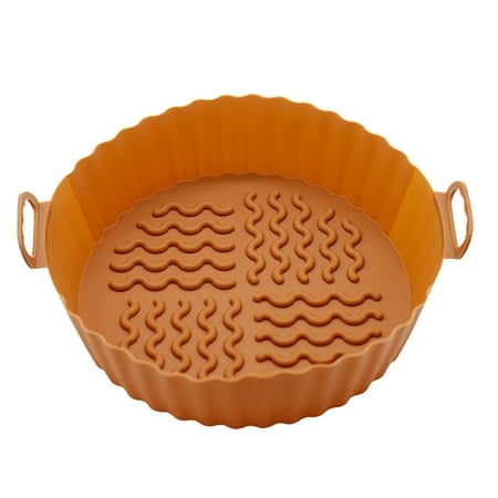Wave Texture Baking Tray with Binaural Handle Heat Resistant Oilproof Groove Design Round Silicone Tray for Kitchen
Wave Texture Baking Tray with Binaural Handle Heat Resistant Oilproof Groove Design Round Silicone Tray for Kitchen