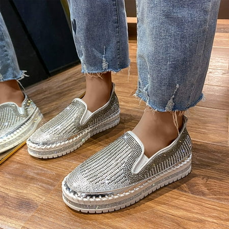 WQJNWEQ Women s Flats Shoes Leisure Fashion Rhinestone Sole Single Shoes one-footed Shoes Casual Shoes Comfort
WQJNWEQ Women s Flats Shoes Leisure Fashion Rhinestone Sole Single Shoes one-footed Shoes Casual Shoes Comfort