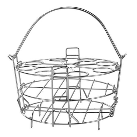 Hloma Steamer Rack Foldable Anti-scalding Handle Design Stainless Steel 3 Layers Multipurpose Egg Steamer Shelf for Kitchen
Hloma Steamer Rack Foldable Anti-scalding Handle Design Stainless Steel 3 Layers Multipurpose Egg Steamer Shelf for Kitchen