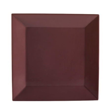 Color Arts Square Plate 8 Sq. X 3/4 H Stoneware Plum 4 packs