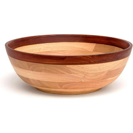 Large 2-Tone Salad Bowl 12 1/4 Single Beechwood Cherry