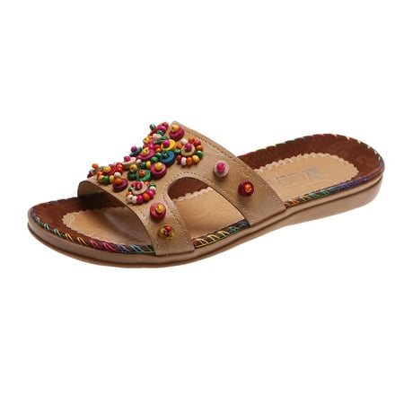 GNEIKDEING Leisure Bohemia Women s Summer Non Slip Color Slip On Flat Beach Open Toe Breathable Sandals Shoes Slippers Gift on Clearance
GNEIKDEING Leisure Bohemia Women s Summer Non Slip Color Slip On Flat Beach Open Toe Breathable Sandals Shoes Slippers Gift on Clearance