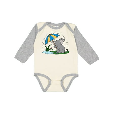 Inktastic Cute Elephant with Umbrella in the Rain Gift Baby Boy or Baby Girl Long Sleeve Bodysuit
Inktastic Cute Elephant with Umbrella in the Rain Gift Baby Boy or Baby Girl Long Sleeve Bodysuit
