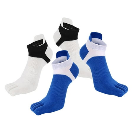 Ankle Toe Socks Cotton Warm Ankle Socks for Men and Women Blue