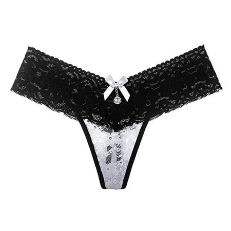Knosfe Women s Low Waisted Underwear T-Back Stretch Panties Breathable Lace Soft Bikini Briefs Free Size
Knosfe Women s Low Waisted Underwear T-Back Stretch Panties Breathable Lace Soft Bikini Briefs Free Size