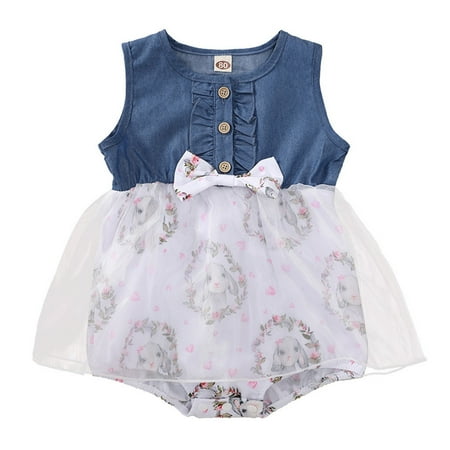 QWERTYU Newborn Infant Baby Girls Print Sundress Summer Sleeveless Dresses Bow Dress 0-24M White 92
QWERTYU Newborn Infant Baby Girls Print Sundress Summer Sleeveless Dresses Bow Dress 0-24M White 92