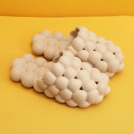 Men s Women Massage Bubble Slides Slippers Funny Lychee Non-slip Spa Slippers