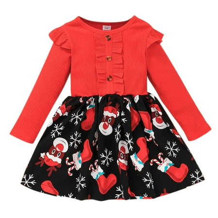 Youmylove Toddler Baby Girls Ruffles Long Sleeve Christmas Deer Xmas Party Princess Dress Casual Fashion Clothing
Youmylove Toddler Baby Girls Ruffles Long Sleeve Christmas Deer Xmas Party Princess Dress Casual Fashion Clothing