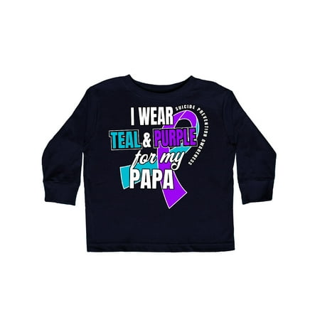 Inktastic Suicide Prevention I Wear Teal and Purple for My Papa Gift Toddler Boy or Toddler Girl Long Sleeve T-Shirt
Inktastic Suicide Prevention I Wear Teal and Purple for My Papa Gift Toddler Boy or Toddler Girl Long Sleeve T-Shirt