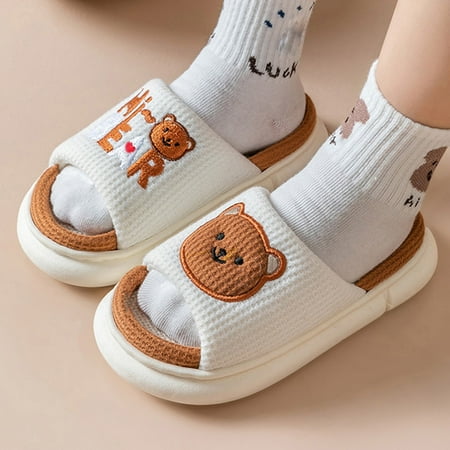 Cathalem Bunny Slippers for Baby Children s Cute Bear Slippers Non Slip Novelty Slippers Winter Light Sole Fluff Yeah Slippers D 7 Years
Cathalem Bunny Slippers for Baby Children s Cute Bear Slippers Non Slip Novelty Slippers Winter Light Sole Fluff Yeah Slippers D 7 Years
