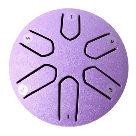 3 Inch 6-Tone Steel Tongue Drum Mini with Drumsticks Percussion Musical Instruments Drum Purple
3 Inch 6-Tone Steel Tongue Drum Mini with Drumsticks Percussion Musical Instruments Drum Purple
