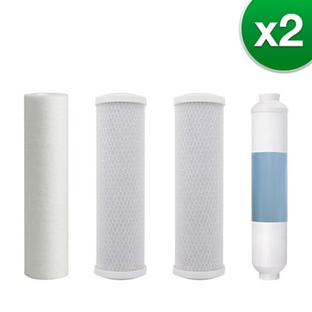 

Replacement RO Filter Kit For Watts Premier RO-TFM-5SV / WP5-50 (2 Pack)