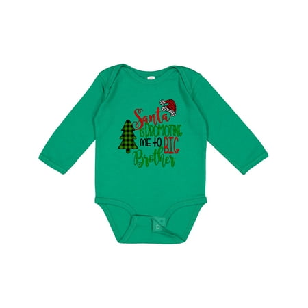 Inktastic Santa is Promoting Me to Big Brother Green Plaid Tree Gift Baby Boy Long Sleeve Bodysuit
Inktastic Santa is Promoting Me to Big Brother Green Plaid Tree Gift Baby Boy Long Sleeve Bodysuit
