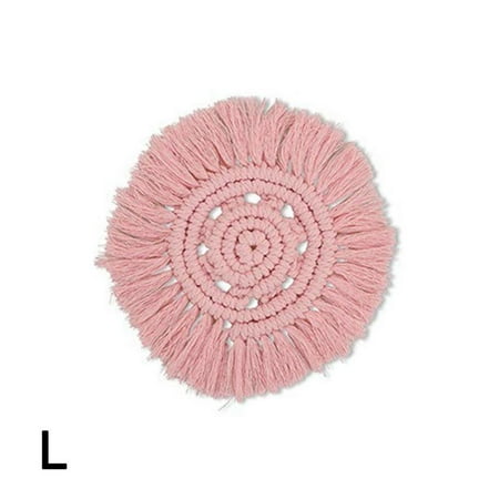 Hand-Woven Macrame Cotton Rope Coaster Western Placemat Pad Insulation 2022 I3O5