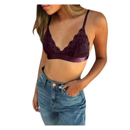 Knosfe Women s Lace Comfort Bras Support Eyelash Wireless Bra Lightly Push Up Bralette for Women L
Knosfe Women s Lace Comfort Bras Support Eyelash Wireless Bra Lightly Push Up Bralette for Women L