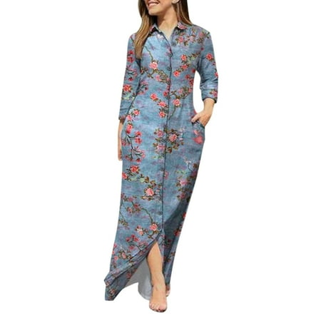Qufokar Cute Maternity Dress for Fall 100 Cotton Dress Ladies Lapel V Neck Long Sleeve Robe Long Prints Dress ons Shirt Long Dress
Qufokar Cute Maternity Dress for Fall 100 Cotton Dress Ladies Lapel V Neck Long Sleeve Robe Long Prints Dress ons Shirt Long Dress