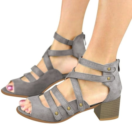 Cathalem Wedge Sandals for Women Wide Width Outdoor Open Mouth Buckle Strap Fish Women s Sandals Heels Womens Rainbows Sandals Grey 8.5
Cathalem Wedge Sandals for Women Wide Width Outdoor Open Mouth Buckle Strap Fish Women s Sandals Heels Womens Rainbows Sandals Grey 8.5