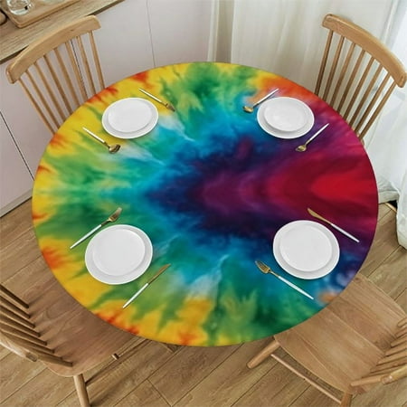 Round Tablecloth Fitted Elastic Table Cover Washable for Kitchen Dining Picnic Party (Tie Dye Medium)
Round Tablecloth Fitted Elastic Table Cover Washable for Kitchen Dining Picnic Party (Tie Dye Medium)