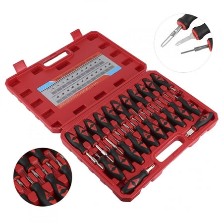 Ymiko Car Terminal Release Terminal Remover 23pcs Automotive Terminal Release Removal Tool Kit Universal Car Wiring Connector Disassembly
Ymiko Car Terminal Release Terminal Remover 23pcs Automotive Terminal Release Removal Tool Kit Universal Car Wiring Connector Disassembly