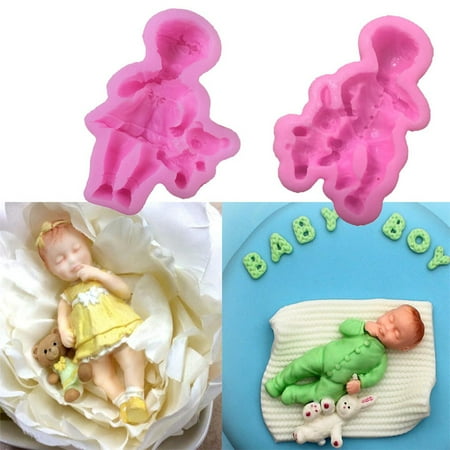 Boy/Girl Silicone Cake Mold Baby Shower Mold for Fondant Jewelry Polymer Cake Cupcake Topper
Boy/Girl Silicone Cake Mold Baby Shower Mold for Fondant Jewelry Polymer Cake Cupcake Topper