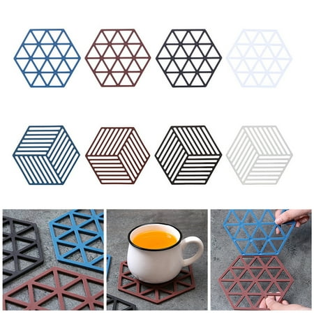 Dengjunhu 4Pcs Silicone Trivet Mats and Hot Pads Hexagonal Heat Multifunction Kitchen Tool for Bowl Mats Dish Mats Placemats
Dengjunhu 4Pcs Silicone Trivet Mats and Hot Pads Hexagonal Heat Multifunction Kitchen Tool for Bowl Mats Dish Mats Placemats