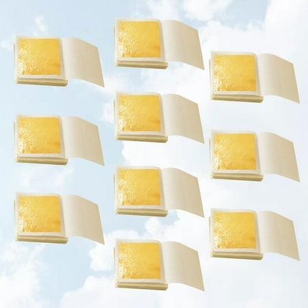 foil paper 10Pcs Pure Gold Leaf Contains 98% Gold Edible Gold Skin-brightening And Cosmetic Buddha Statues Are Coated With Gold Foil (Golden)
foil paper 10Pcs Pure Gold Leaf Contains 98% Gold Edible Gold Skin-brightening And Cosmetic Buddha Statues Are Coated With Gold Foil (Golden)