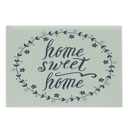 Saying Cutting Board Circular Frame with Little Flowers Leaves and Hand Written Text Decorative Tempered Glass Cutting and Serving Board Large Size Pale Taupe Dark Blue by Ambesonne
Saying Cutting Board Circular Frame with Little Flowers Leaves and Hand Written Text Decorative Tempered Glass Cutting and Serving Board Large Size Pale Taupe Dark Blue by Ambesonne