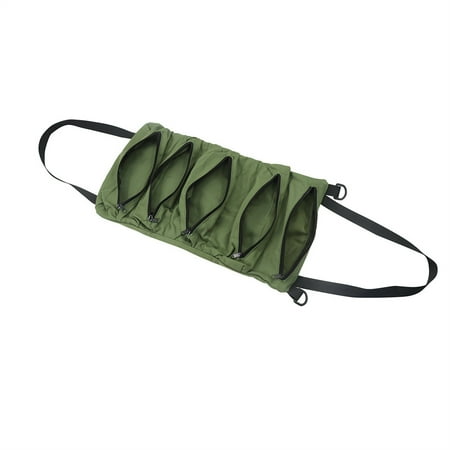 Xinwanna Multi-pockets Zipper Closure Canvas Rolled Tool Bag Multi-Purpose Canvas Tool Storage Bag for Outdoor (Army Green)
Xinwanna Multi-pockets Zipper Closure Canvas Rolled Tool Bag Multi-Purpose Canvas Tool Storage Bag for Outdoor (Army Green)
