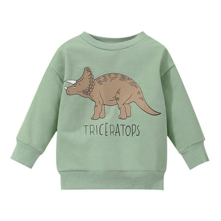 PINQI Baby Loose Tops Toddler Girls Boys Sweatshirt Tops Long Sleeve Outwear Green Cartoon Dinosaur Prints for Baby Clothes 6M to 4 Years
PINQI Baby Loose Tops Toddler Girls Boys Sweatshirt Tops Long Sleeve Outwear Green Cartoon Dinosaur Prints for Baby Clothes 6M to 4 Years