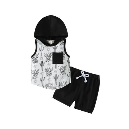 jaweiwi Baby Toddler Boys Hooded Shorts Outfits 0 6M 12M18M 24M2T 3T Cow Print Vest with Elastic Waist Shorts Summer Clothes Set
jaweiwi Baby Toddler Boys Hooded Shorts Outfits 0 6M 12M18M 24M2T 3T Cow Print Vest with Elastic Waist Shorts Summer Clothes Set