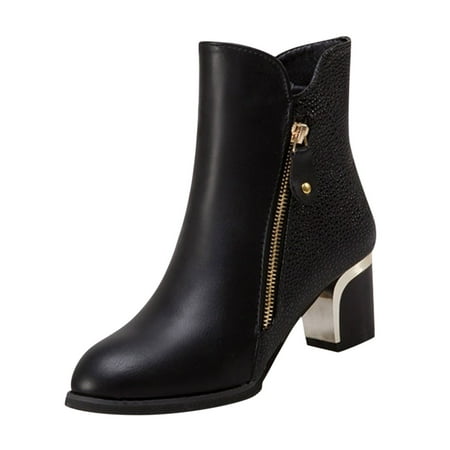 QYZEU Calf Boots for Women Womens Boots Wide Toe Fashion Autumn Winter Women Ankle Boots Heel Mid Heel Round Toe Solid Side Zipper Casual Style
QYZEU Calf Boots for Women Womens Boots Wide Toe Fashion Autumn Winter Women Ankle Boots Heel Mid Heel Round Toe Solid Side Zipper Casual Style