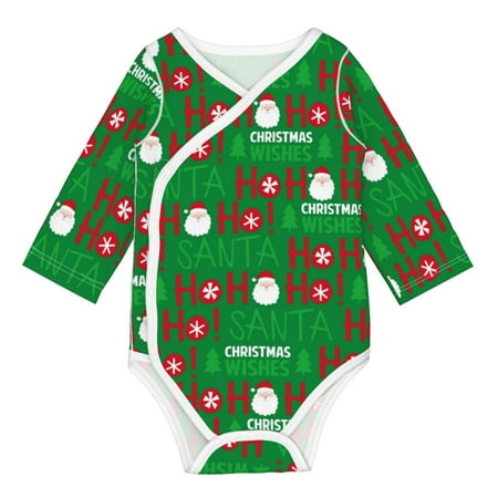 Matuu Cute Santa for Baby Long-Sleeve Bodysuit Soft Cotton Comfortable and Breathable Perfect for Newborns and Infants
Matuu Cute Santa for Baby Long-Sleeve Bodysuit Soft Cotton Comfortable and Breathable Perfect for Newborns and Infants