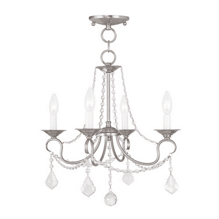 Pendants Porch 4 Light With Clear Crystals Brushed Nickel size 18 in 240 Watts - World of Crystal
Pendants Porch 4 Light With Clear Crystals Brushed Nickel size 18 in 240 Watts - World of Crystal