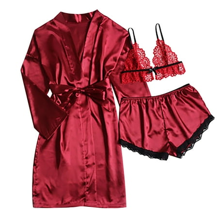 Miayilima Intimates For Women Long Sleeve Red Coat Hollow Lace Bra Suit Underwear Pajamas Sleepwear Size M
Miayilima Intimates For Women Long Sleeve Red Coat Hollow Lace Bra Suit Underwear Pajamas Sleepwear Size M
