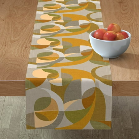 Cotton Sateen Table Runner 90 - Midcentury Modern Circles Gold Silver Abstract Fashion 1950S 1960S Print Custom Table Linens by Spoonflower
Cotton Sateen Table Runner 90 - Midcentury Modern Circles Gold Silver Abstract Fashion 1950S 1960S Print Custom Table Linens by Spoonflower