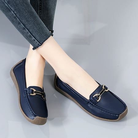 Women‘s Metal Decor Flat Shoes Solid Color Non-slip Round Toe Loafers Casual Slip-on Shoes
Women‘s Metal Decor Flat Shoes Solid Color Non-slip Round Toe Loafers Casual Slip-on Shoes