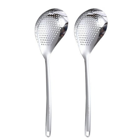 Kitchen Skimmer Spoon for Cooking Stainless Steel Slotted Spoon with Hang Hole for Filtering Skimming Frying Strainer
Kitchen Skimmer Spoon for Cooking Stainless Steel Slotted Spoon with Hang Hole for Filtering Skimming Frying Strainer