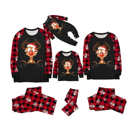 TAIAOJING Matching Christmas Pajamas for Family and Couples Christmas Man Dad Suit Print Sleepwear Set
TAIAOJING Matching Christmas Pajamas for Family and Couples Christmas Man Dad Suit Print Sleepwear Set