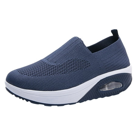 BSDHBS Womens Shoes Sneakers Fashion Spring and Summer Women Sports Shoes Thick Bottom Fly Woven Mesh Breathable Slip On Light Comfortable Solid Color Casual Style Blue Size 38
BSDHBS Womens Shoes Sneakers Fashion Spring and Summer Women Sports Shoes Thick Bottom Fly Woven Mesh Breathable Slip On Light Comfortable Solid Color Casual Style Blue Size 38