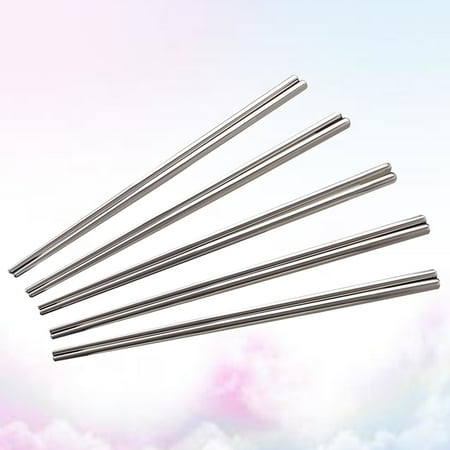 stainless steel chopsticks 5 Pairs of Stainless Steel Chopsticks Square Chopsticks Reusable Metal Chopsticks (Silver)
stainless steel chopsticks 5 Pairs of Stainless Steel Chopsticks Square Chopsticks Reusable Metal Chopsticks (Silver)