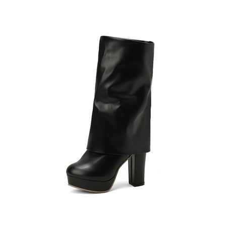Crocowalk Ladies Comfort Side Zip Mid Calf Boots Office Casual Chunky Dress Shoes Black 7
Crocowalk Ladies Comfort Side Zip Mid Calf Boots Office Casual Chunky Dress Shoes Black 7