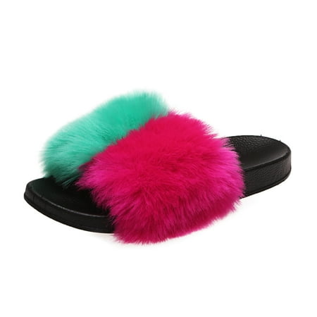 Miarhb Women Shoes Women s Fashion Color-Blocking Plush Slippers Casual Flat Sasual Slippers
Miarhb Women Shoes Women s Fashion Color-Blocking Plush Slippers Casual Flat Sasual Slippers