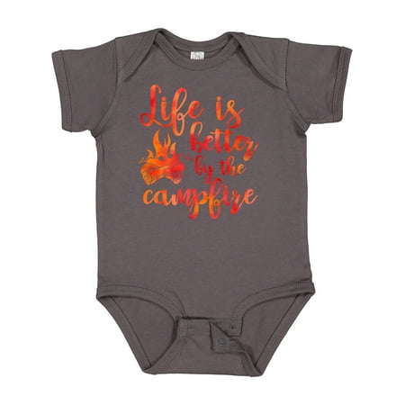 Inktastic Life s Better Campfire Gift Baby Girl Bodysuit
